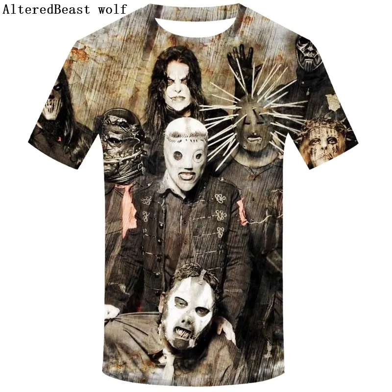 DMY605 Брендовая Готическая футболка, футболка Slipknot, Панк футболки, рок футболка, принт, Мужская 3D футболка, короткий рукав, Мужская одежда, повседневная одежда - Цвет: DMY605