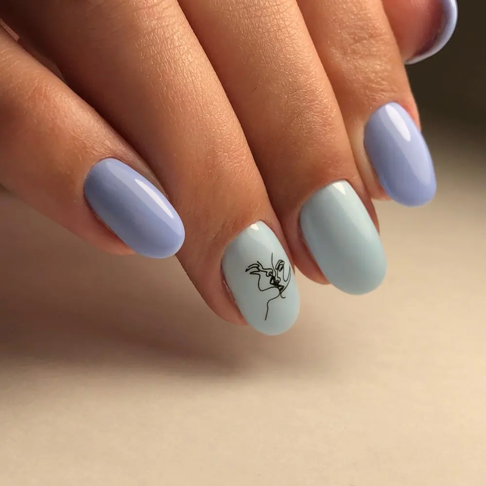 1 шт. наклейка для ногтей с рисунком лисы тигра фламинго водяные цветы водные