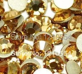 SS3 1.3-1.4mm LT.TOPAZ 1440pcs/bag crystal glass non hot fix rhinestones high quality level free shipping | Дом и сад