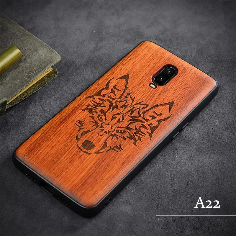 A22 Для Oneplus 7 7 Pro 6 6T 5T твердый деревянный защитный чехол все включено Деревянный чехол для Oneplus 7 7 Pro 6 6T 5T Funda - Цвет: A22