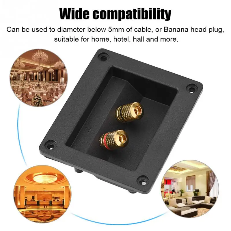 Acoustic Components for HiFi Speaker 2 Copper Binding Post Terminal Cable Connector Box Shell | Электроника