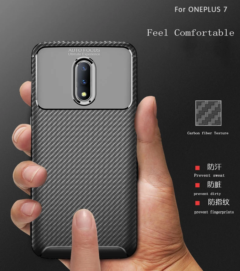 Чехол для OnePlus 7T чехол One Plus 7Pro роскошный противоударный мягкий силиконовый из