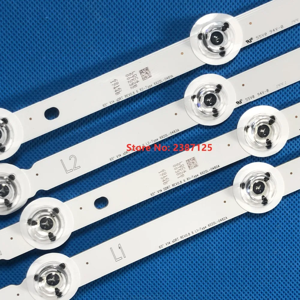 Оригинальная и новая светодиодная лента для подсветки LG 65LY390C CA 65 дюймов V14 SDRT REV0.8