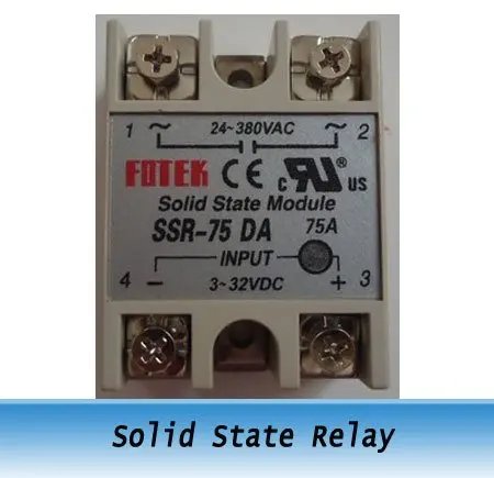 

Solid State Relay SSR-75DA 75A input 3-32V DC output 24-380V AC 10pcs