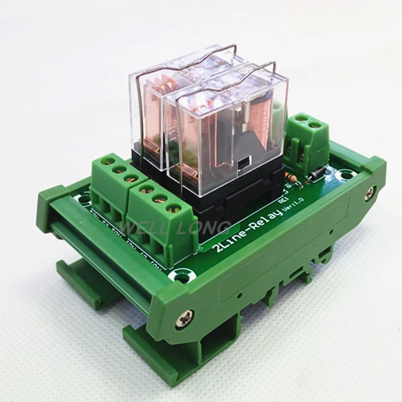 Модуль интерфейса реле мощности 2 SPDT 16 А с креплением на DIN-рейку OMRON G2R-1-E DC24V. |