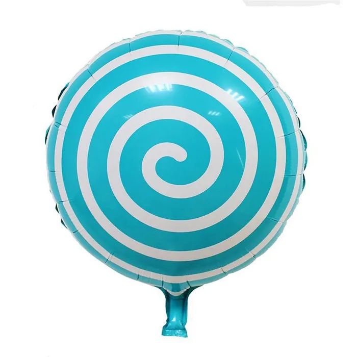 K105 Lollipop Blue Фрукт карамбола Pitaya Kiwi воздушный шар в форме арбуза оранжевый клубника арбуз фрукты Фольга Воздушный шар День Рождения украшения детские игрушки - Цвет: K105 Lollipop Blue