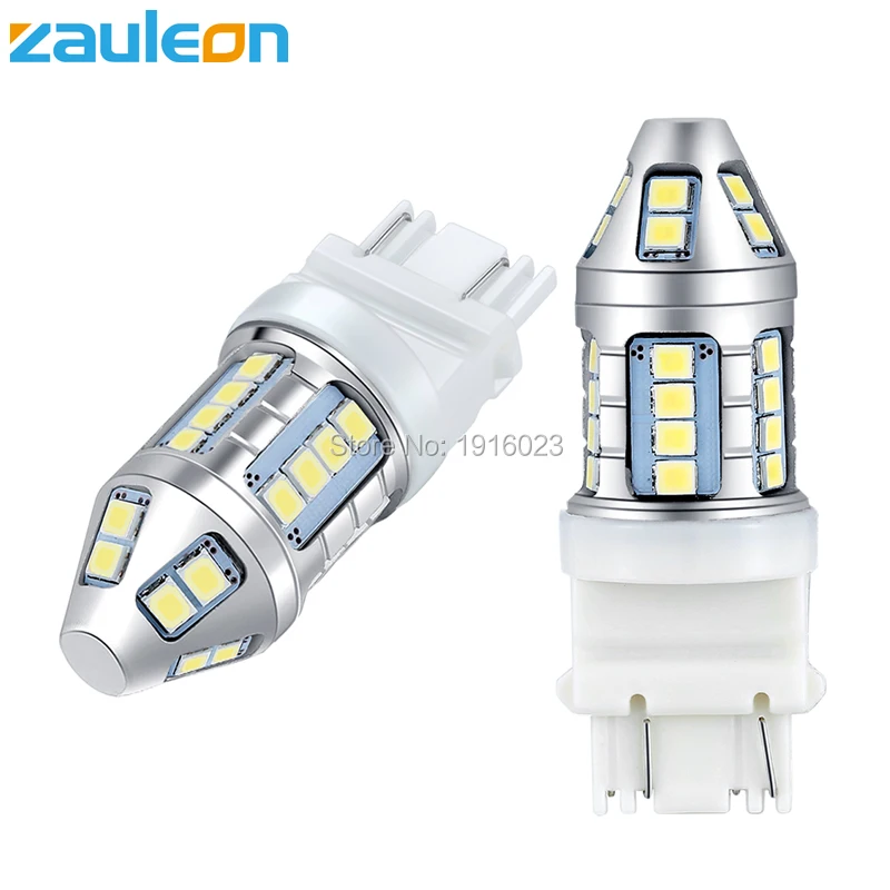 Zauleon 2 шт. T25 3156 3157 P27/7 Вт белый светодиодный авто лампа с 30SMD 2835 чипами для замены