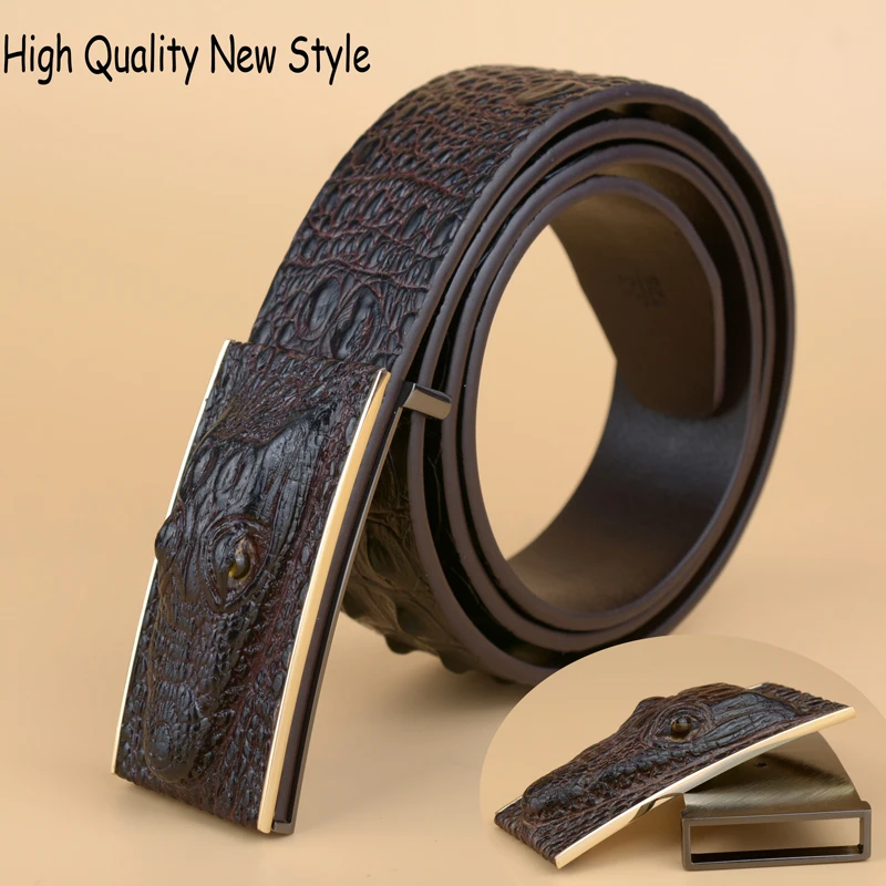 Ремень мужской из коровьей кожи с гладкой пряжкой 110 130 см|smooth buckle belt|belt for menfashion belts