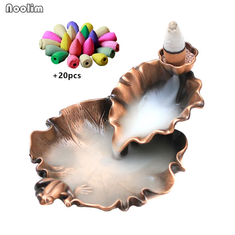 Антикварная ароматическая горелка с обратным потоком ароматерапия лотоса