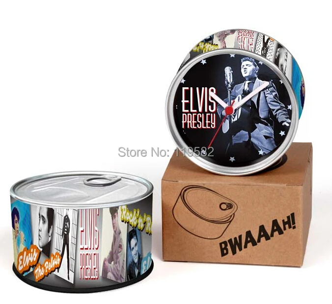 Бесплатная доставка цифровые часы Elvis Presley Singer со звездами в банке Подарочные
