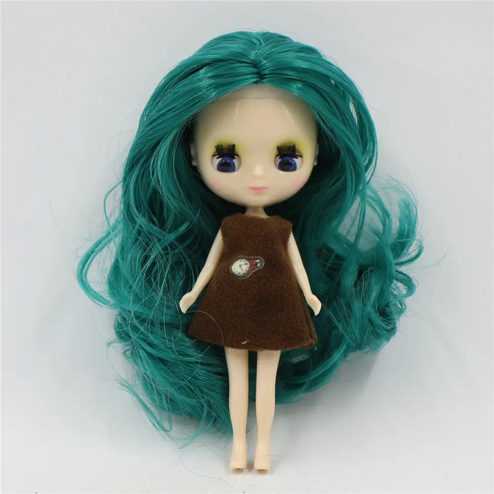 nude doll Ледяная мини-кукла пульпа 11 см много видов цветов волос одежда случайный № 2 - Цвет: nude doll