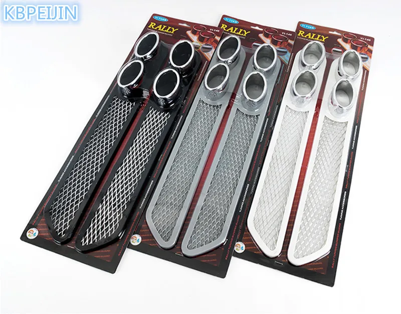 2PC Chrome Exhaust Tail Pipes Rear Fender Exterior Decorative Sticker for Jaguar xf xe x-type xj s-type f-pace XFR Car Styling |