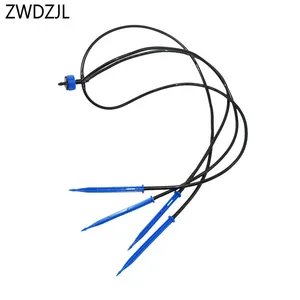 Капельница 4 л для капельного орошения, 4-полосная стрелка, эмиттер 18 дюйма, Микросистема орошения для сада, 1 комплект