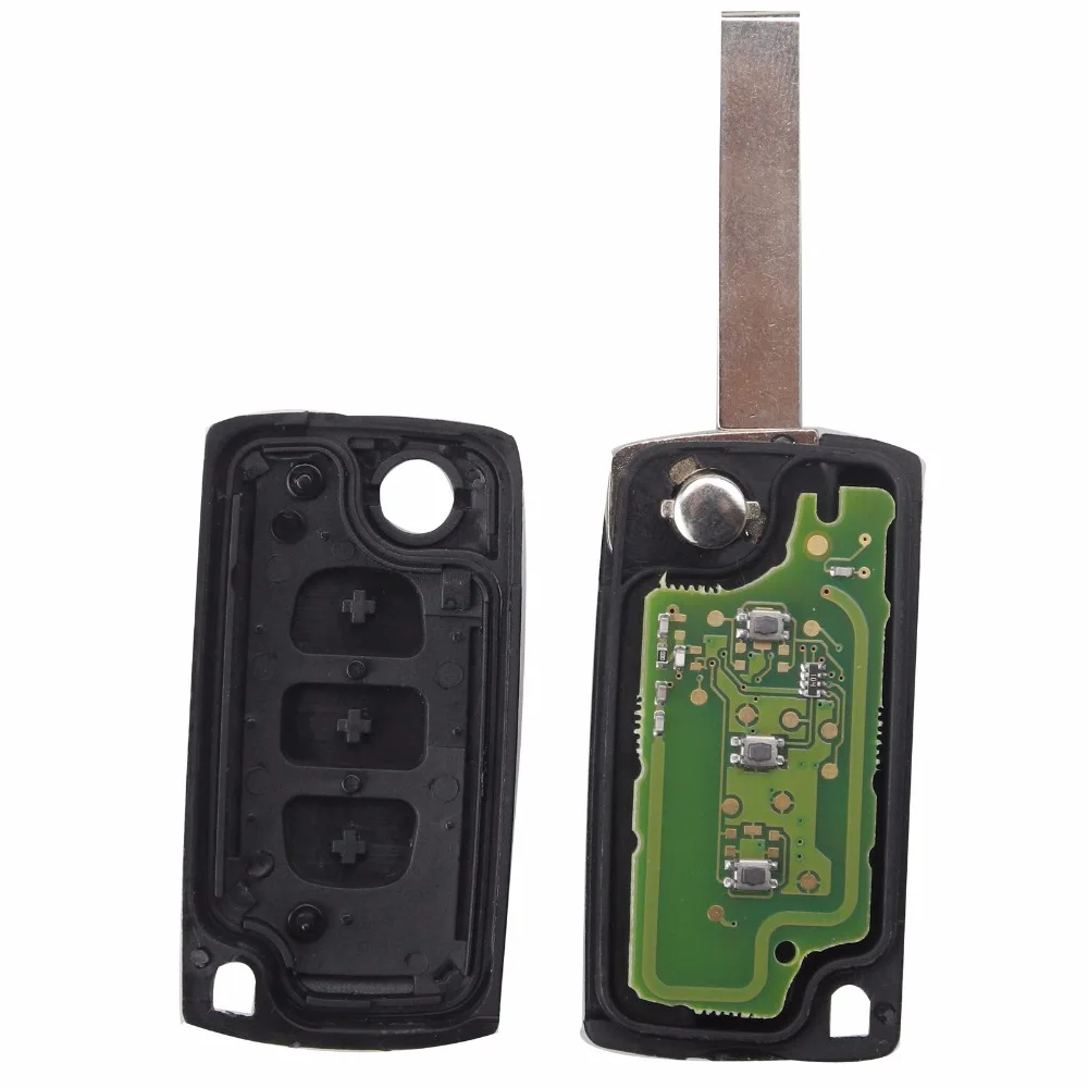 Jingyuqin для peugeot Citroen C3 C5 HU83 Blade CE0536 с дистанционным управлением 3 кнопки багажником ASK