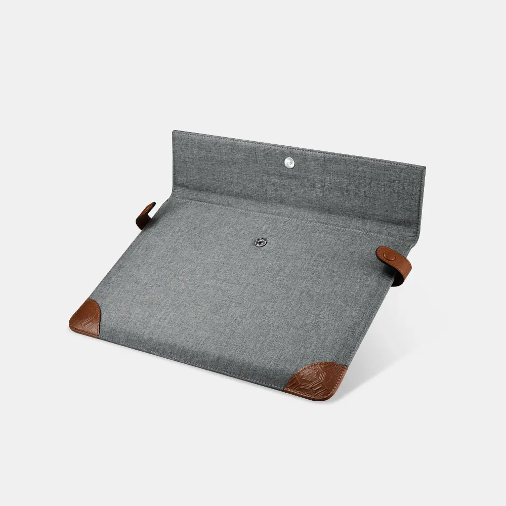 Icarer бренд для iPad Pro 12 9 чехол ткань + кожаный рукав планшета с двумя кнопками
