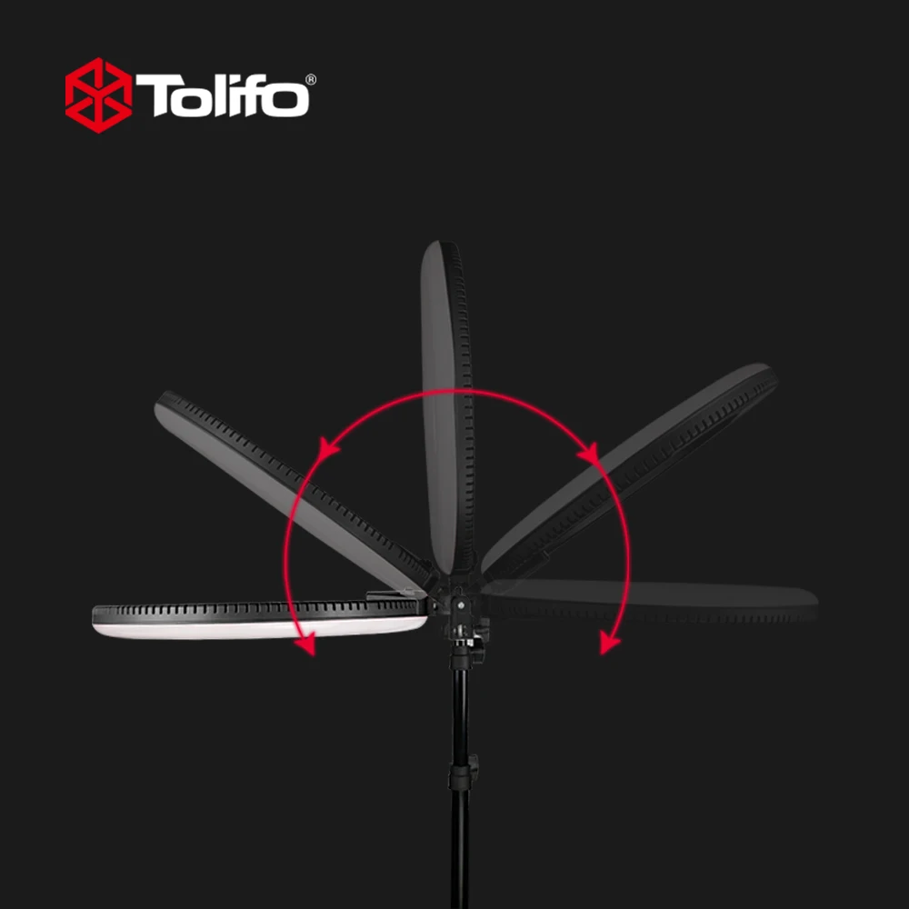 Двухцветный СВЕТОДИОДНЫЙ светильник Tolifo R40B AC 40 Вт для фотосъемки с регулируемой