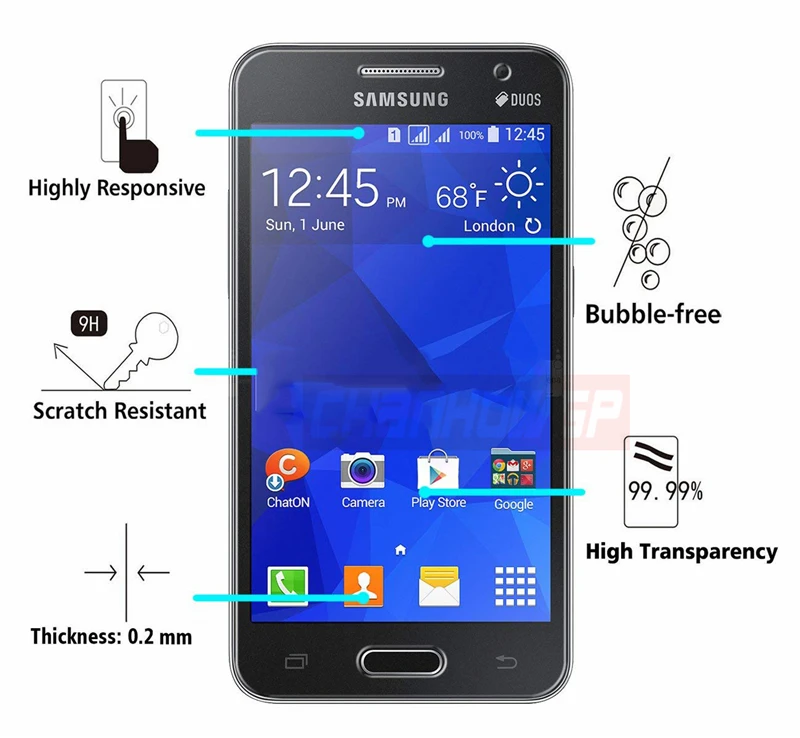 9H закаленное стекло для samsung Galaxy Core 2 G355 SM-G355H на Core II DUOS G355F/DS Защитная пленка для экрана телефона