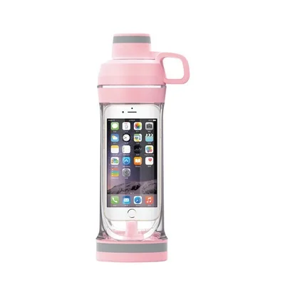 Pink iphone 6 6s 7 Iphone 6/6 s/7/7 s/6 Plus/7 Plus умная Спортивная бутылка для воды. 4L iBottle водонепроницаемый органайзер для хранения вызова музыки доступен для плавания йоги - Цвет: Pink iphone 6 6s 7