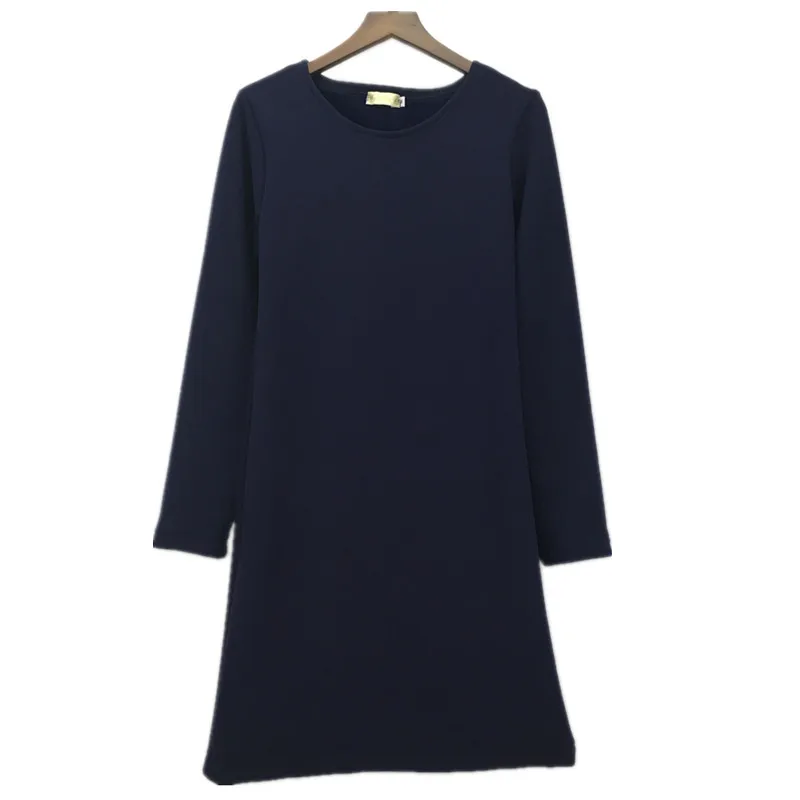 2020 женское осеннее платье с длинным рукавом зимнее теплое хлопковое облегающее