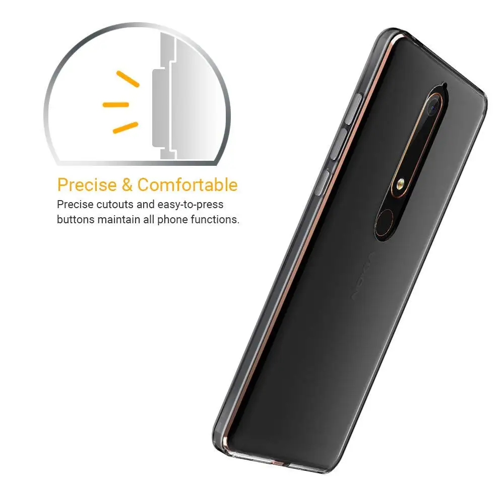Ultra Thin Clear Transparent Soft Silicone TPU Cover Coque Cases For Nokia 1 3 5 8 6 2 7 Plus 9 X6 2.1 3.1 5.1 2018 Phone Case |