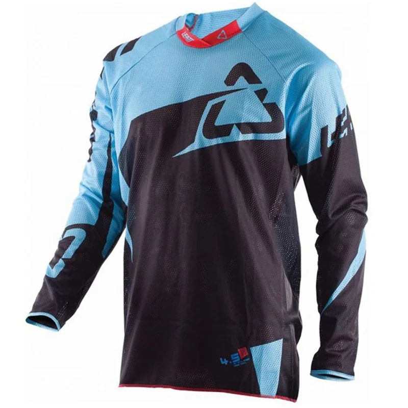 MTB MX ATV Motocross Leatt DH с длинным рукавом летняя одежда для езды по пересеченной