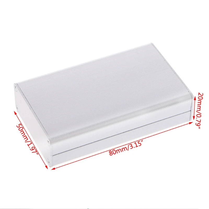 Алюминий ящик проект корпус Чехол электронный DIY инструмент чехол 80x50x20mm|case