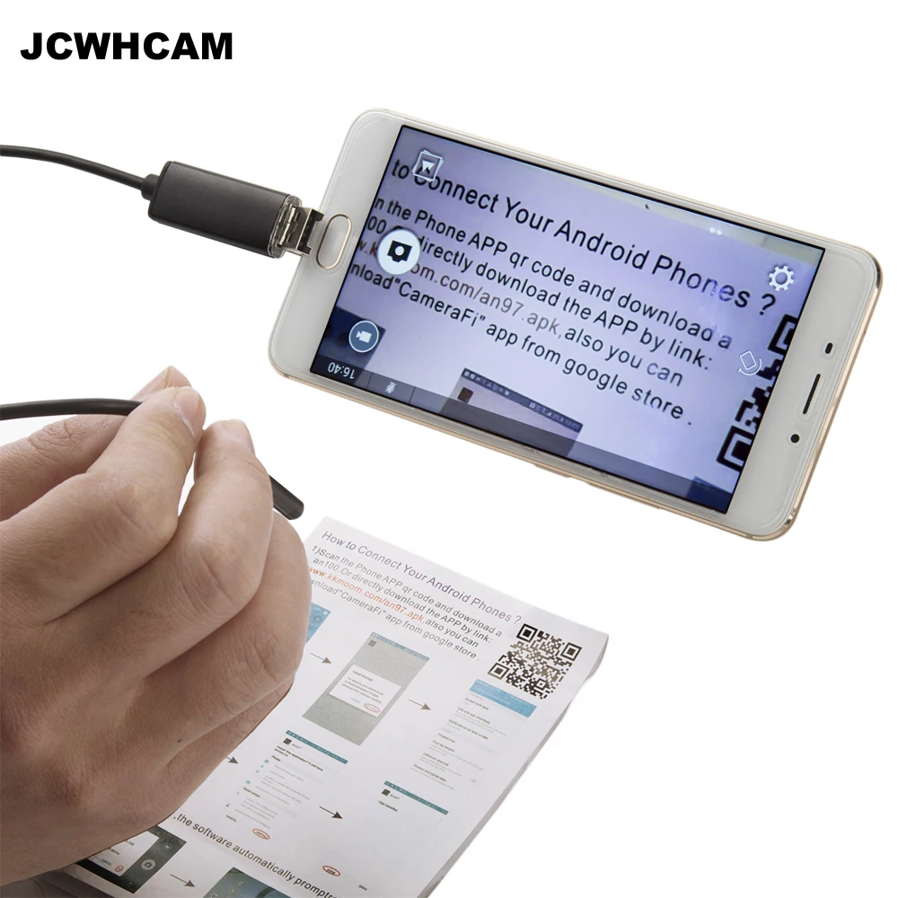Эндоскоп JCWHCAM эндоскоп 5 мм 10 м HD USB Android камера эндоскопа IP67 Бороскоп