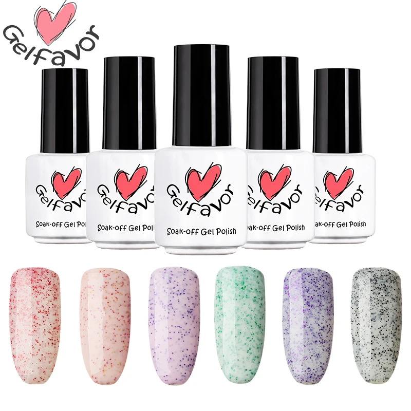 Gelfavor pretty candy color Series 7 пилка для ногтей No.01-24 Цветной Гель-лак УФ светодиодный лак