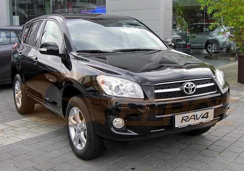 Для Toyota RAV4 2009 2010 2011 2012 проектор фары отличное Ультра яркое освещение CCFL ангельские глазки комплект Halo Кольцо