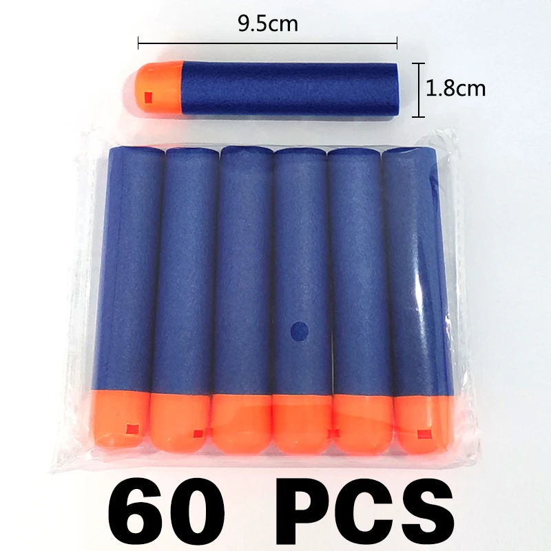 60 шт. 9 5*1 8 см мягкие пули для Nerf Мега Пейнтбол полые головы из пенопласта Книги об