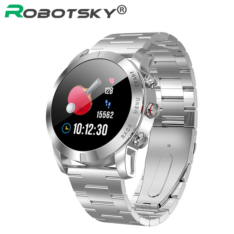Robotsky S10 Смарт-часы Для мужчин IP68 Водонепроницаемый спортивные умные часы, отображающие сердцебиение Фитнес трекер часы для IOS и Android