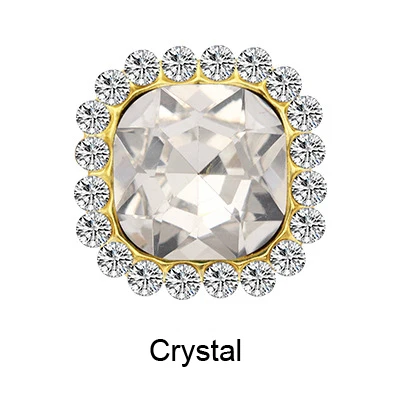 crystal Камень 10 мм Кристалл страз квадратной формы Швейные Стразы для украшения платья Стразы Ремесло пришить стразы для одежды - Цвет: crystal