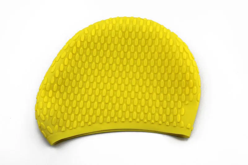 Многоцветная силиконовая шапочка для плавания защита ушей длинные волосы