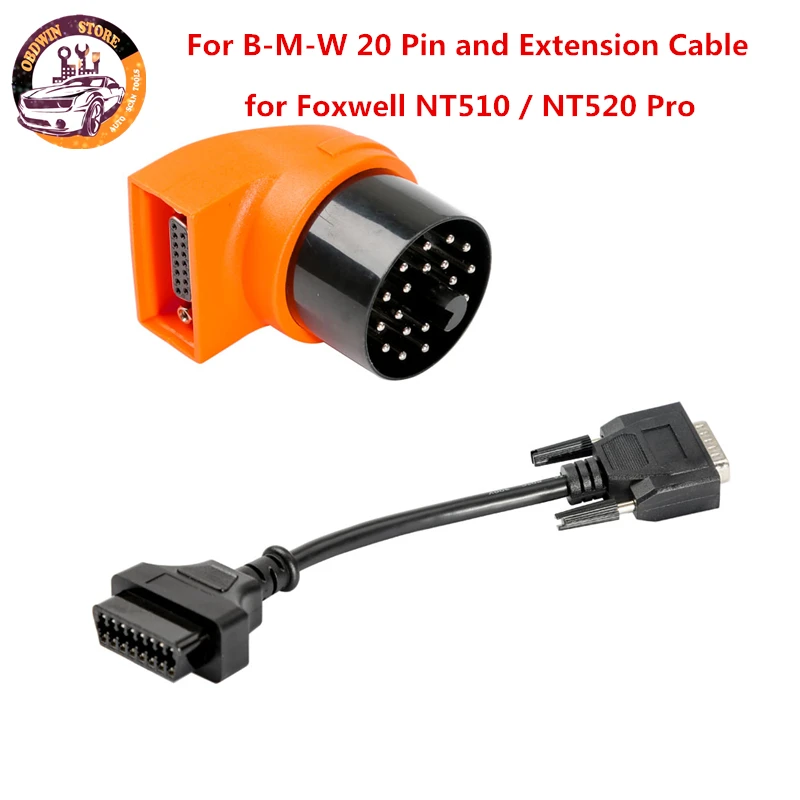 Foxwell B M W 20 Pin и кабель удлинитель для NT510/NT520 Pro Multi Системы сканер|Кабели коннекторы