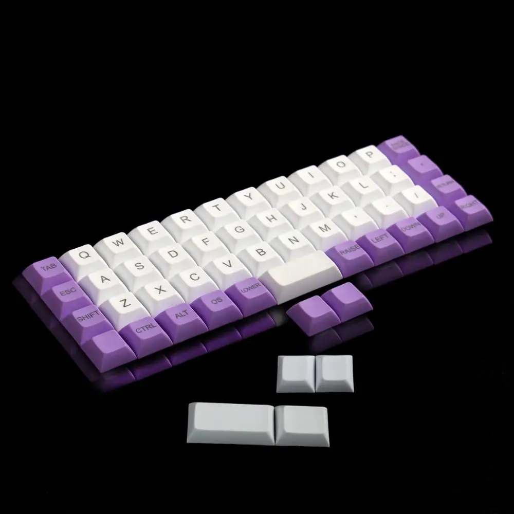 YMDK Топ Печать DSA Keycap 1,4 мм PBT для MX переключатели клавиатура планка AMJ40 Niu40 - Цвет: Kit 2 Add 2 Keys