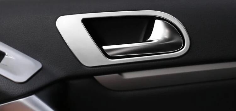 Автомобильные аксессуары, которые подходят для vw Tiguan 2010 2011 2012 2013 нержавеющая сталь накладка на внутреннюю дверную ручку Отделка наклейки