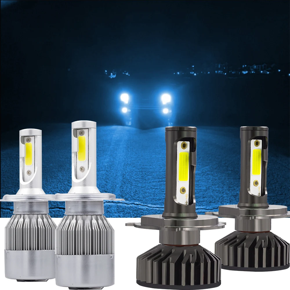 Автомобильные противотуманные фары YHKOMS мини 25000K синий цвет Canbus H4 H7 H11 H1 LED C6 F2 H8 H9