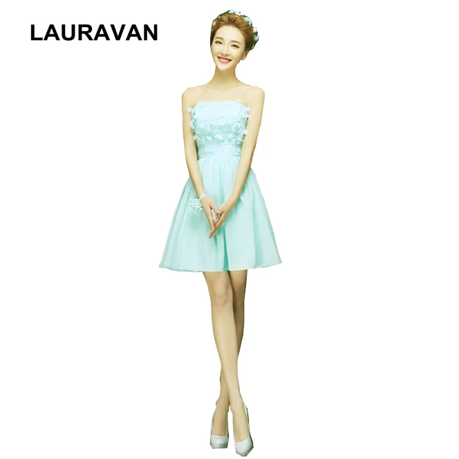 

Женское шифоновое коктейльное платье, 16 скромных размеров, без бретелек, светло-Мятно-голубого цвета, бальное платье для вечеринки, 2020