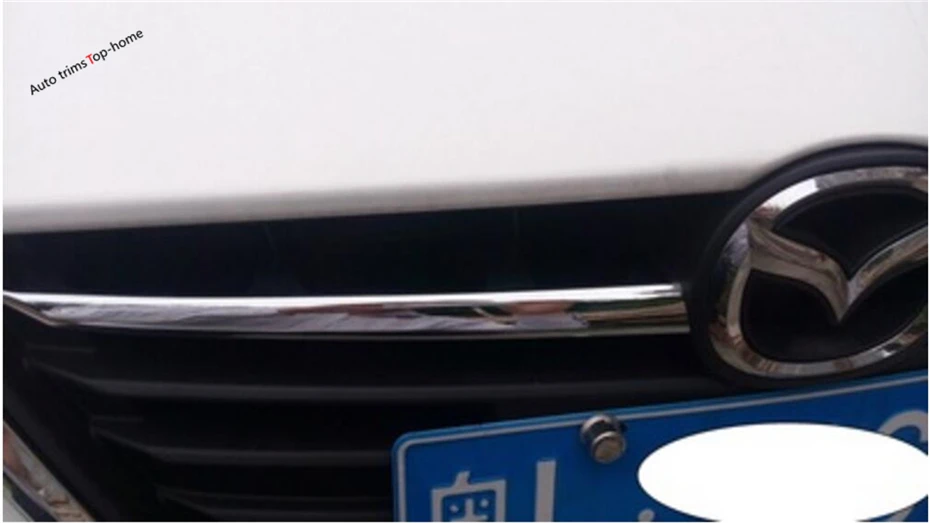 Yimaautoпланки переоборудование экстерьера комплект подходит для Mazda 3 ABS Хром Передняя гоночная решетка гриль полоса крышка отделка