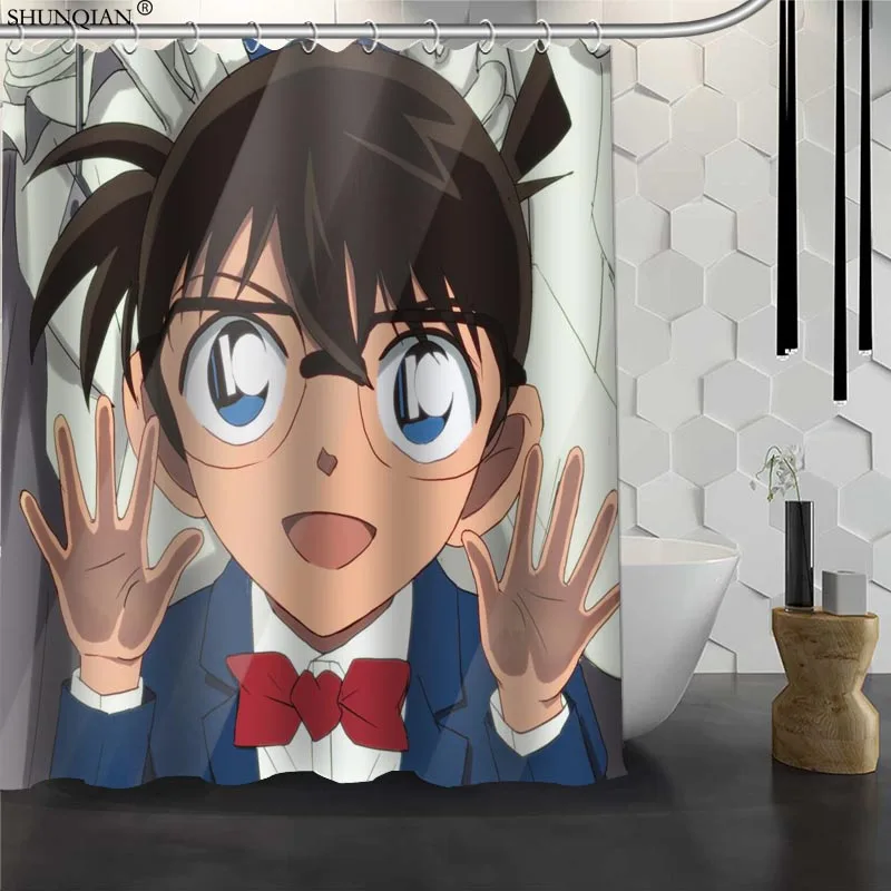 Новый Detective Conan занавеска для душа водонепроницаемая ткань полиэфирная Штора