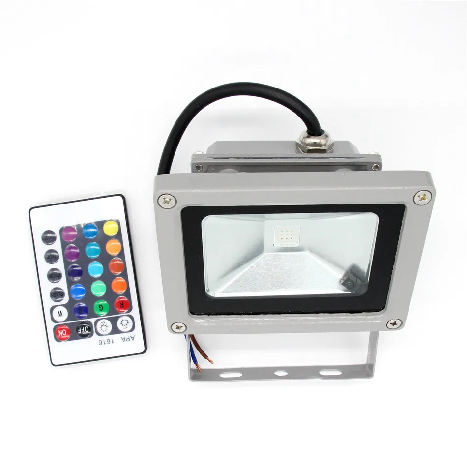 DC12V 24V Открытый RGB теплый белый Светодиодный прожектор светильник 10W 20W 30W 50W 100W