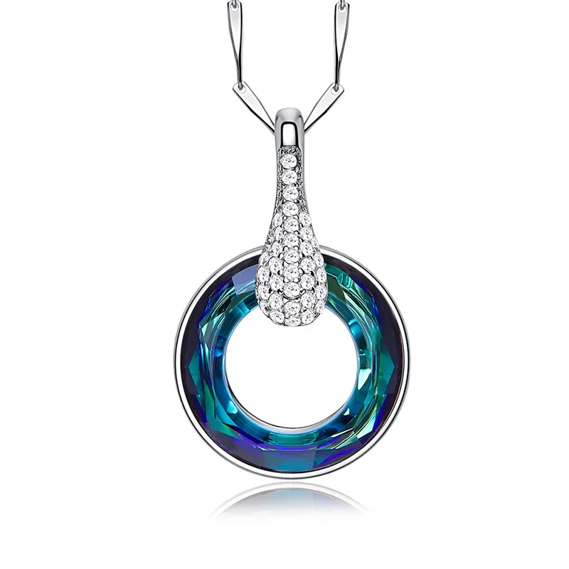 Panda100 женский кулон lucky wheel цепочка с костями использованием кристалла Swarovski s925