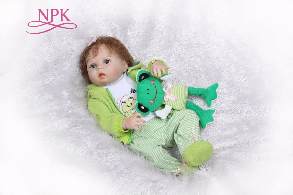 NPK новый дизайн силиконовая кукла для новорожденных полностью мягкая настоящая