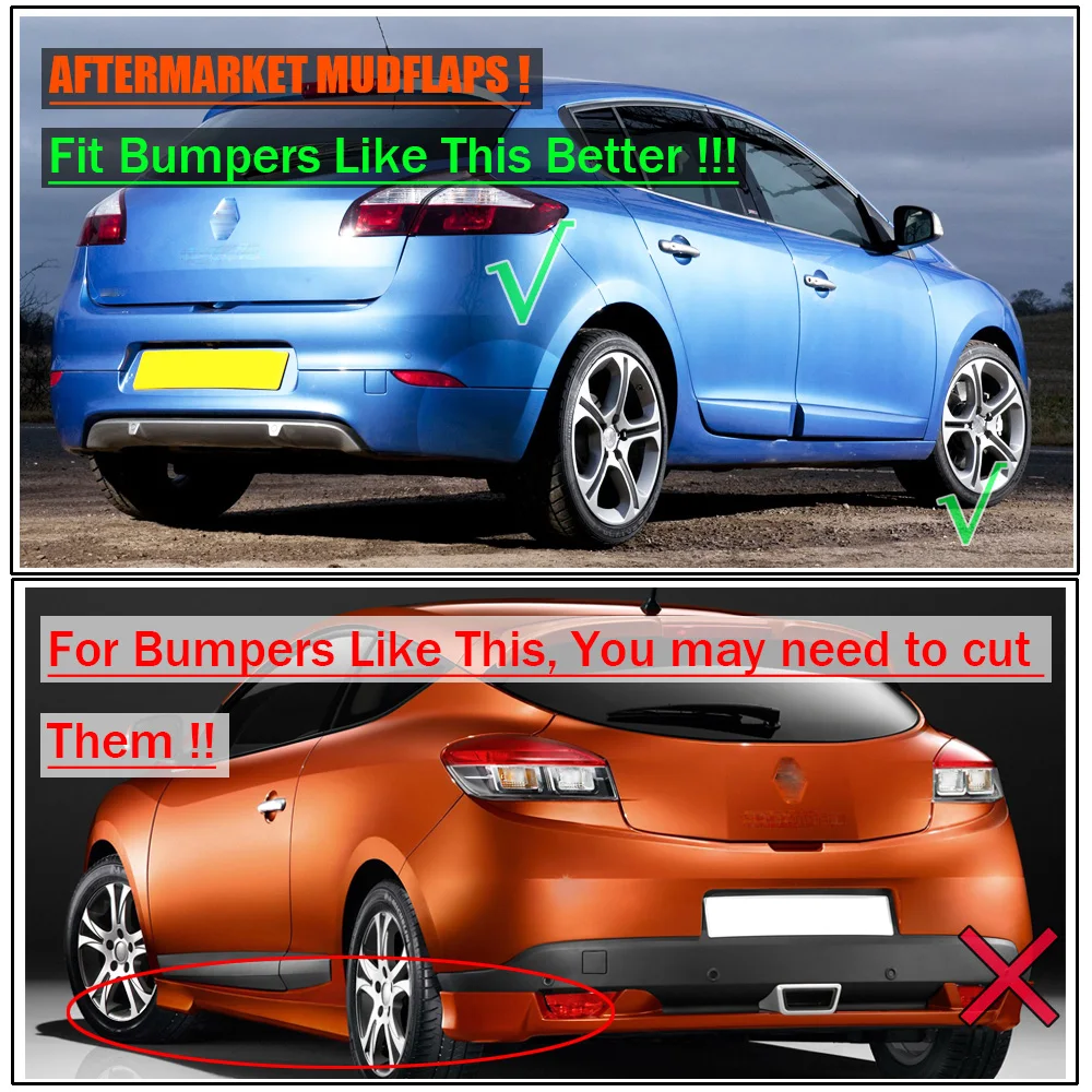 Брызговики для Renault Megane 1 2 3 4 Grand GT GrandTour RS Trophy