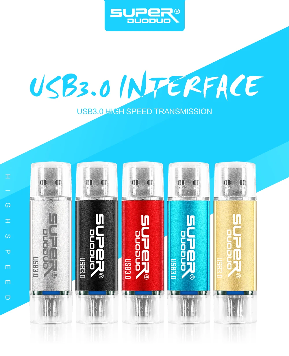 Новое поступление, флеш-накопитель, 4 ГБ, 8 ГБ, 16 ГБ, карта памяти, OTG, usb флеш-накопитель, 2 в 1, внешний накопитель, micro usb3.0, для смартфонов/ПК