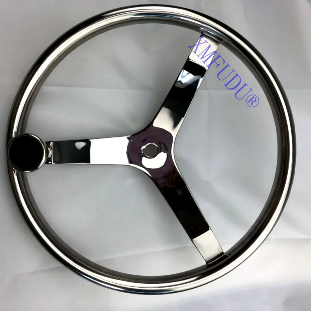 Рулевое колесо для лодки из нержавеющей стали 3 спицы диаметром 13 1/2 дюйма с