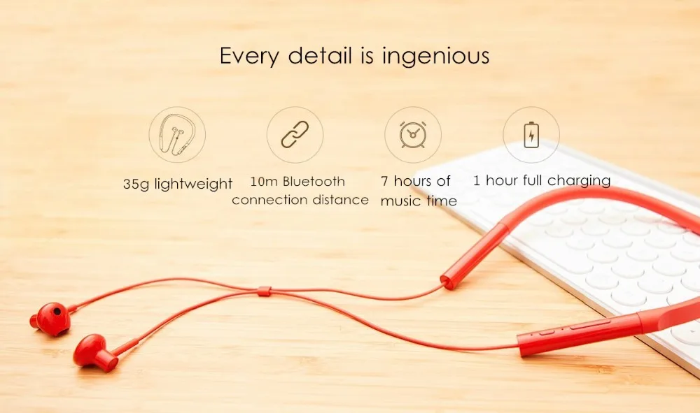 Xiaomi Youth Version Neckband динамический беспроводной Bluetooth наушники/еще 1 HD шумоподавление гибридная технология Bluetooth гарнитура