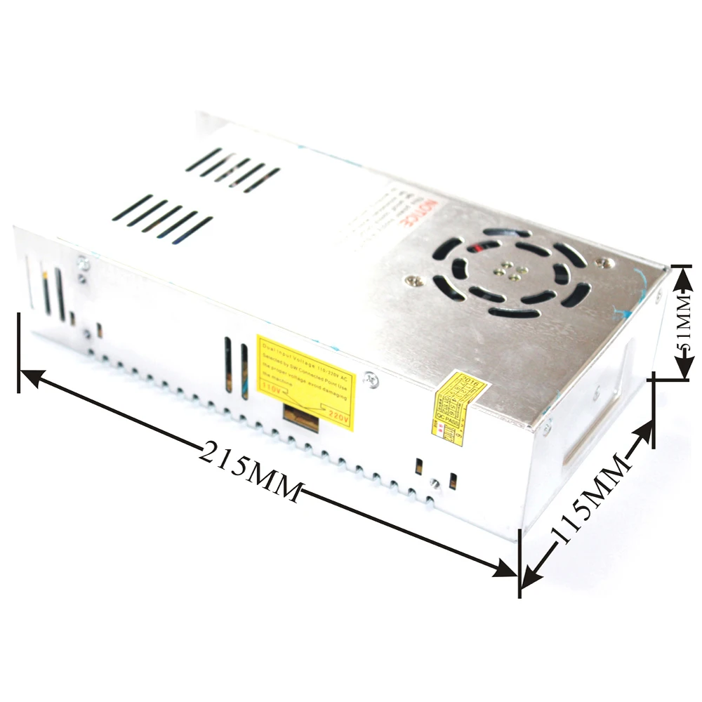 Одиночный выход DC36V 11A 400W Регулируемый переключатель питания трансформатор AC110 220V
