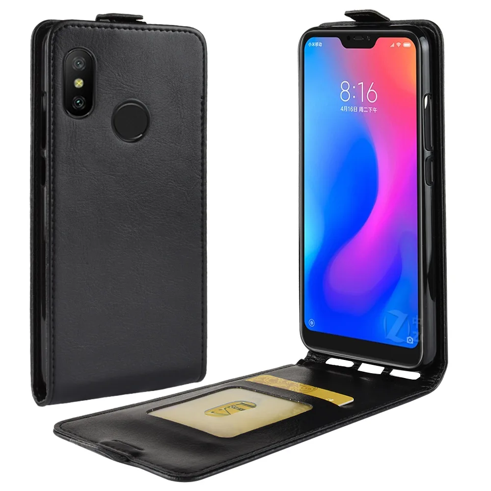 Вертикальный кожаный чехол с откидной крышкой для Xiaomi Redmi Go Note 7 Pro 5A 6A Mi 9 A2 Lite mi 8 A1
