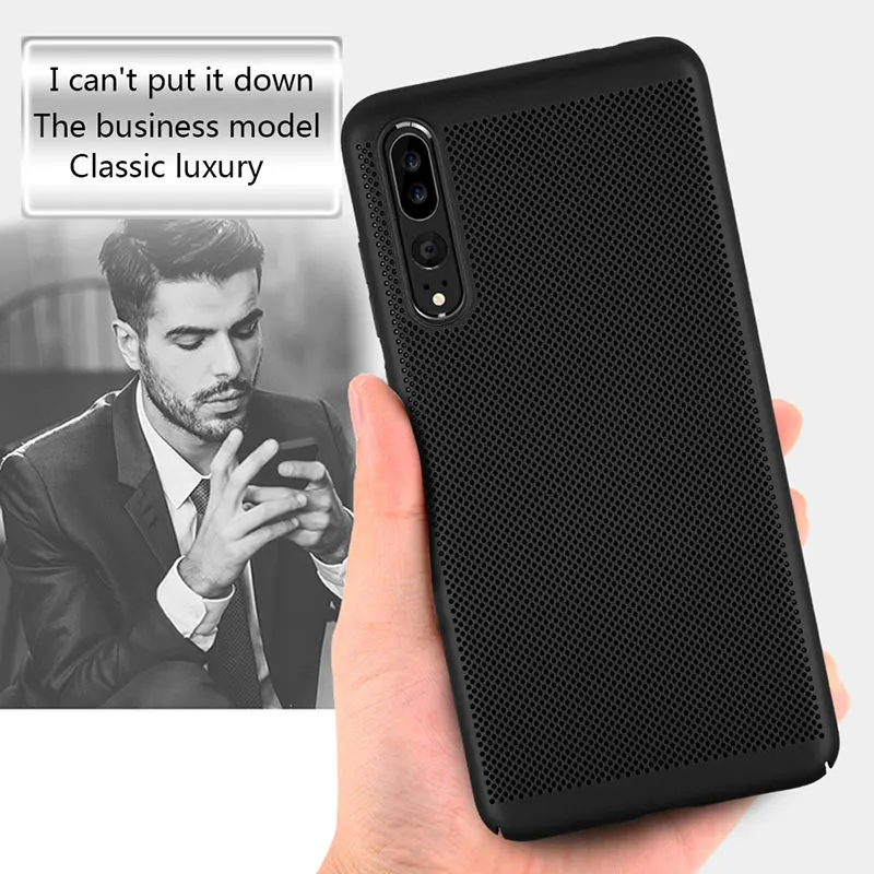 Ascromy For Huawei P20 Pro Case Breathable Heat Dissipating Mesh Cover P10 Lite P9 Honor 9 Mate Phone Accessories |